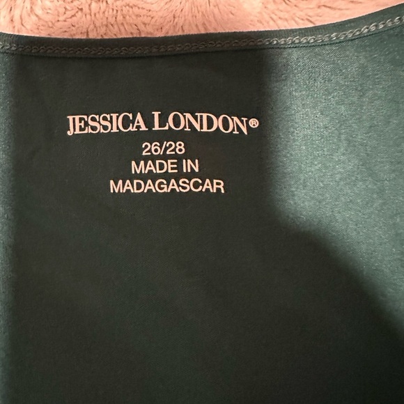 Jessica London Plus Size Stretch Knit Pleated Tunic Size 26 Size 28 - Picture 2 of 9